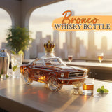 Elegant Mustang Whiskey Bottle – Minimalist Design for Home Bar