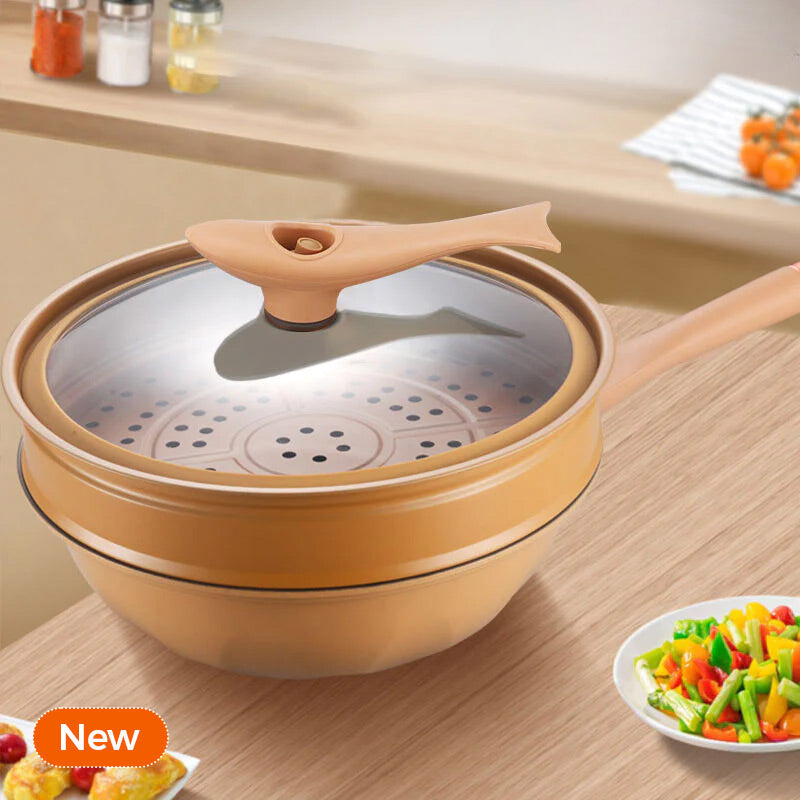 SteamMaster | Multi-Purpose Non-Stick Wok with Steamer