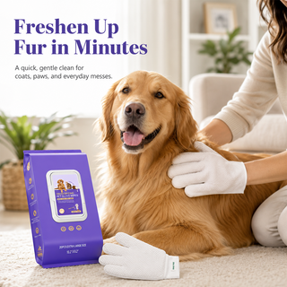 PawFresh – Deodorizing Glove Wipes for Dogs & Cats