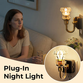 AntiqueLume – Classic Wall Sconce Night Light
