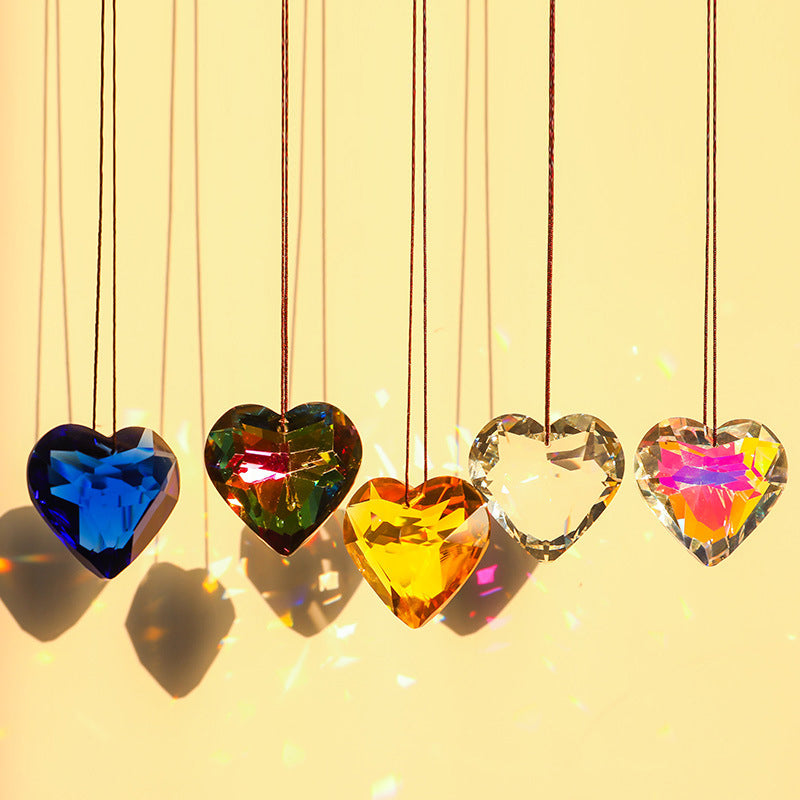 GlowHeart - Colorful Crystal Suncatcher