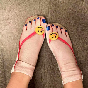 Super Comfy Manicure Print Socks marnetic