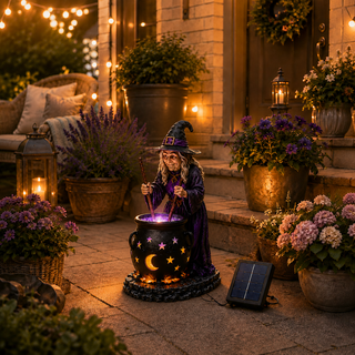 SpookyShine – Outdoor Magical Cauldron Garden Light