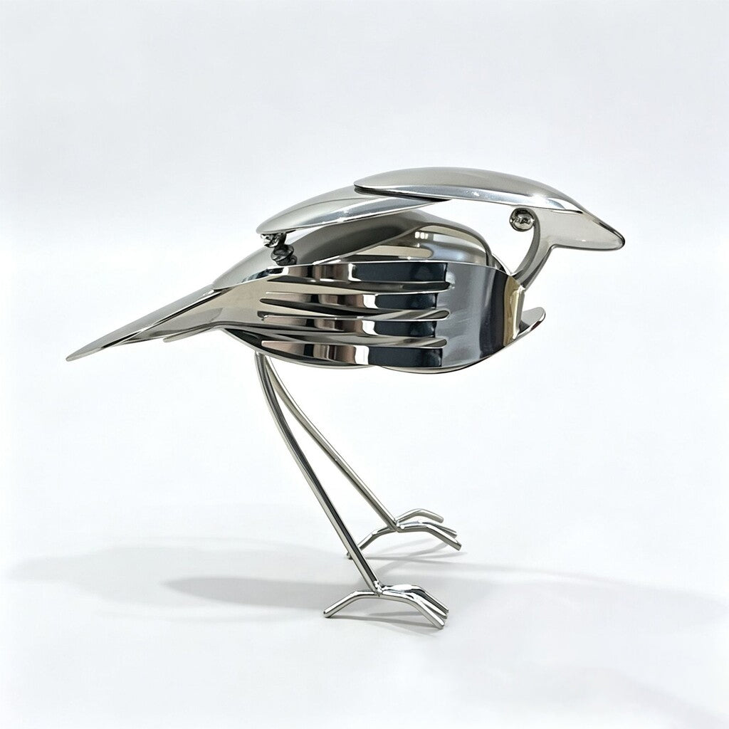 RobinForge – Handcrafted Scrap Metal Robin Sculpture