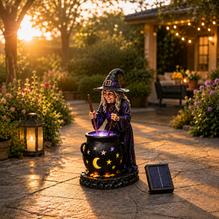 SpookyShine – Outdoor Magical Cauldron Garden Light
