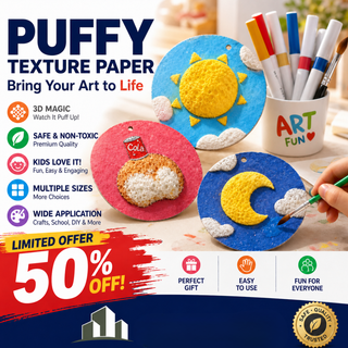 PuffiArt – 3D Foam Texture Painting Paper