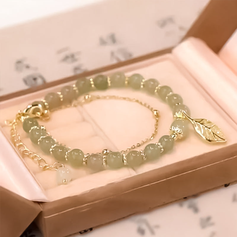LeafLuxe – Hetian Jade Bracelet