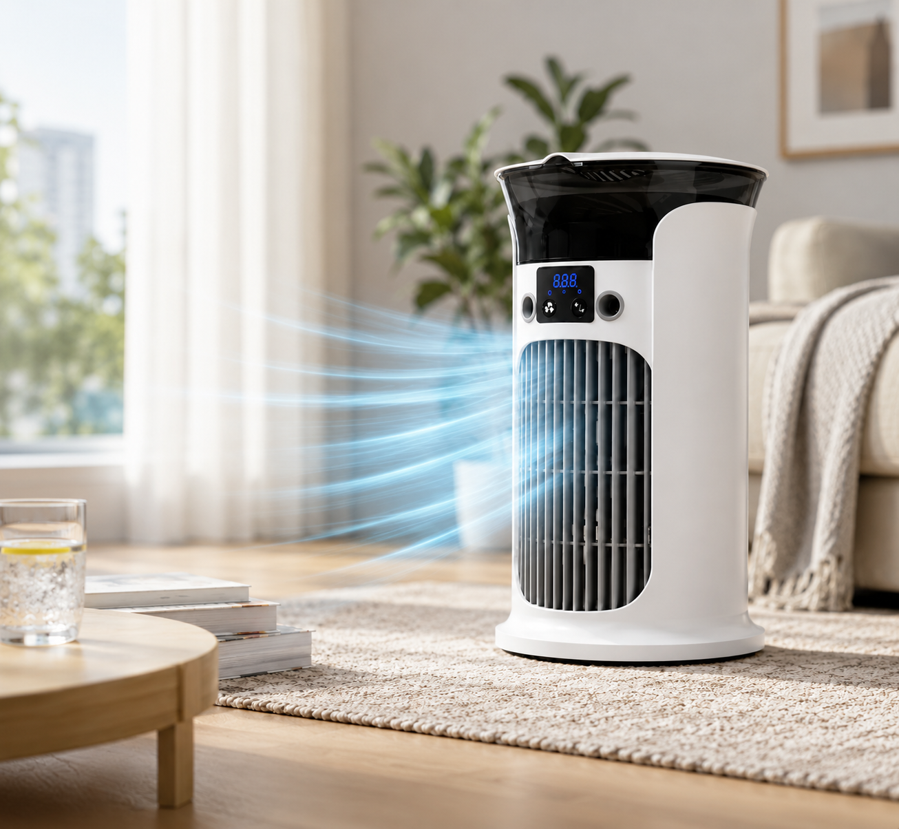 BreezeMate – 3-in-1 Portable Air Cooler