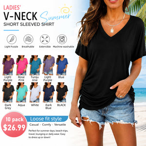 SoftLuxe – Women's Everyday V-Neck Comfort T-Shirt