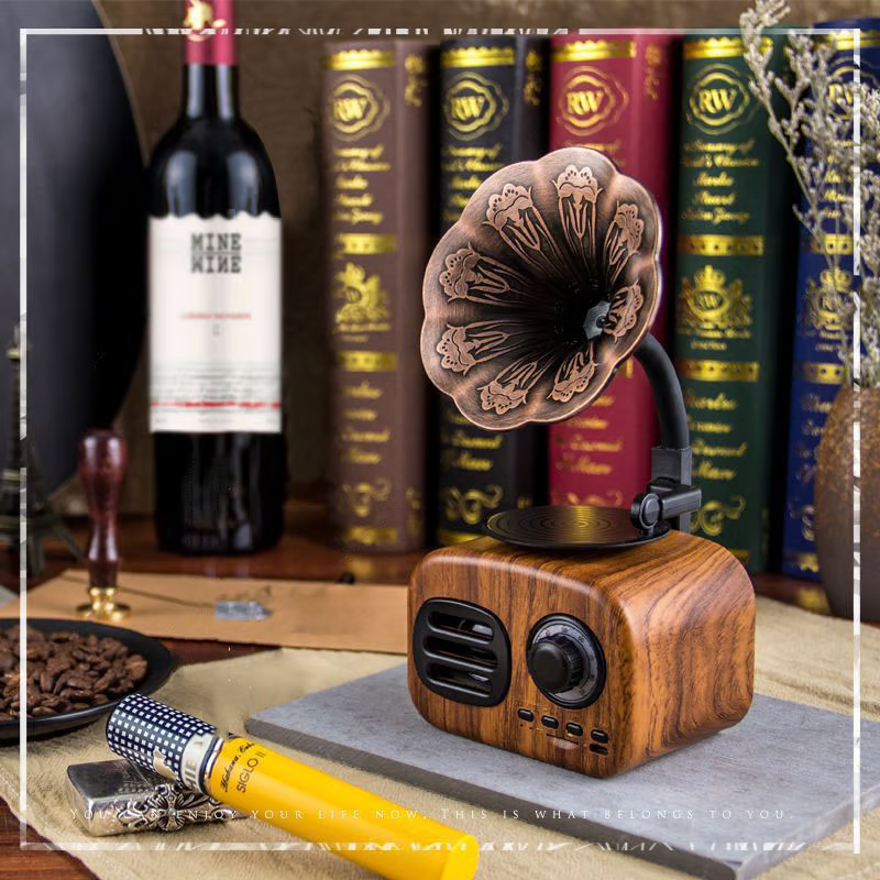 EchoGram - Vintage Wooden Bluetooth Speaker