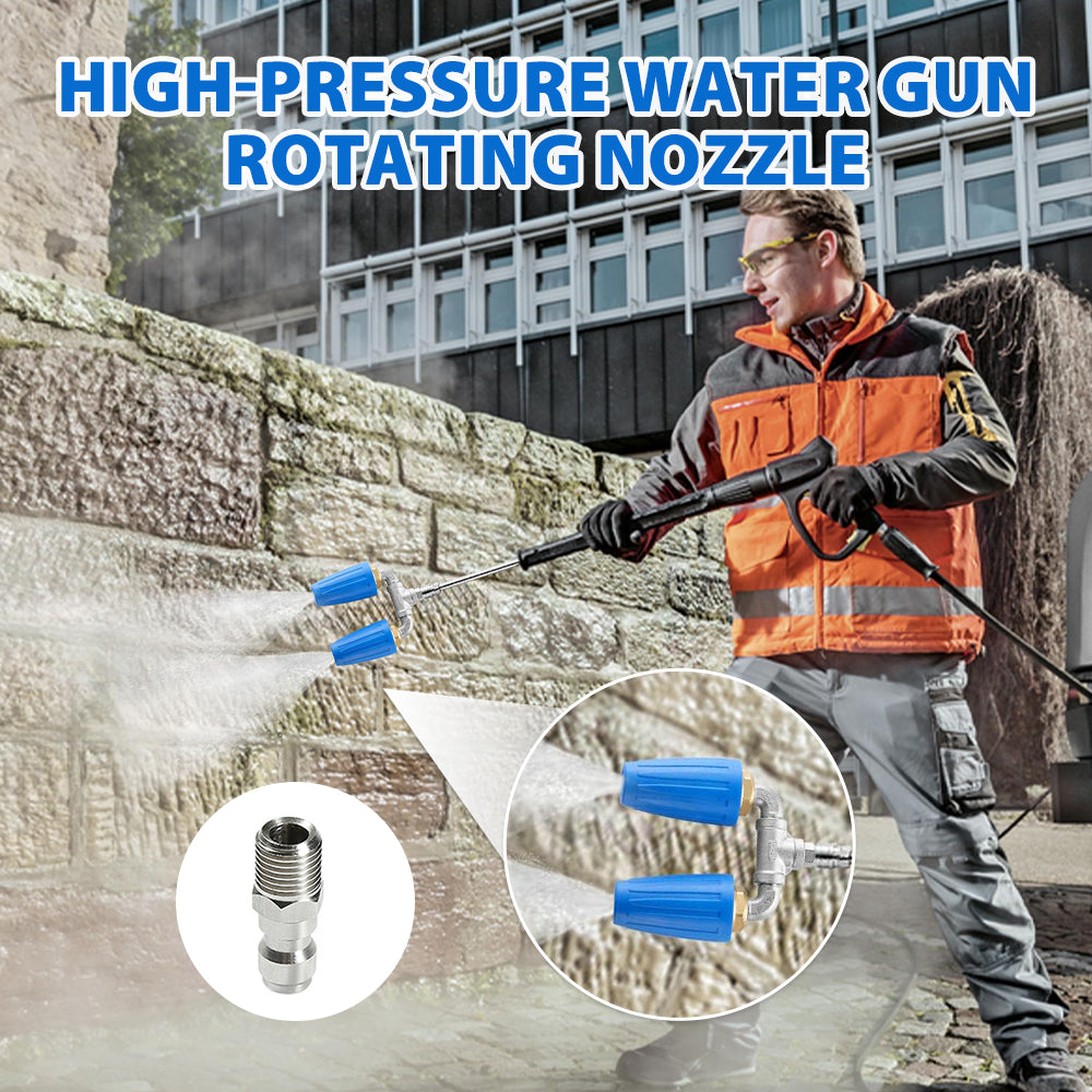 Dual Rotating Turbo Nozzle for Pressure Washer