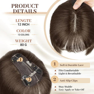 LushFringe – Natural Hair Topper for Women