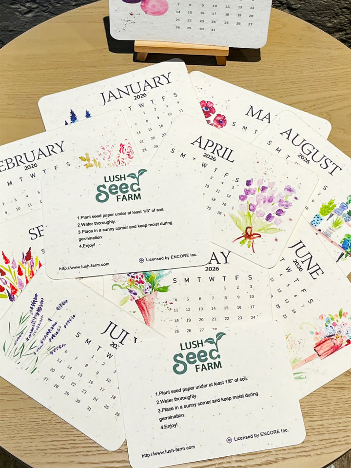 Eco-Friendly Plantable - Love Seed Calendar 2026