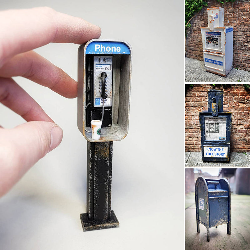MiniVerse - Classic U.S. Payphone & Newspaper Scene