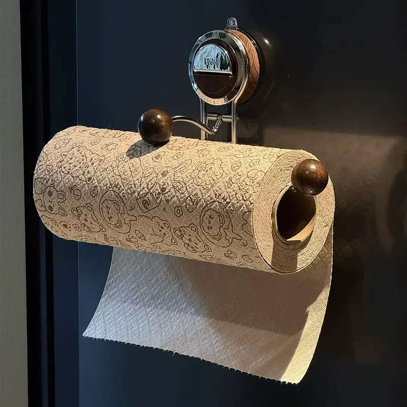 GripMount – No-Drill Suction Toilet Paper Holder