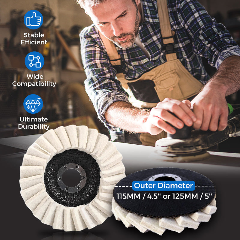 BuffMaster – High Performance Felt Flap Polisher Disc