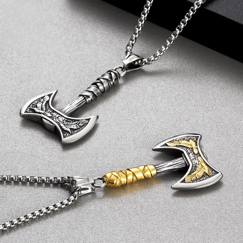 AxeValor – Elegant Norse Axe Necklace