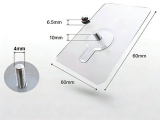Self Adhesive Nails Wall Mount Non-Trace Screw Hook Stickers