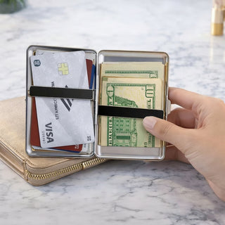 LuxeCipher – Premium RFID Card & Cash Holder