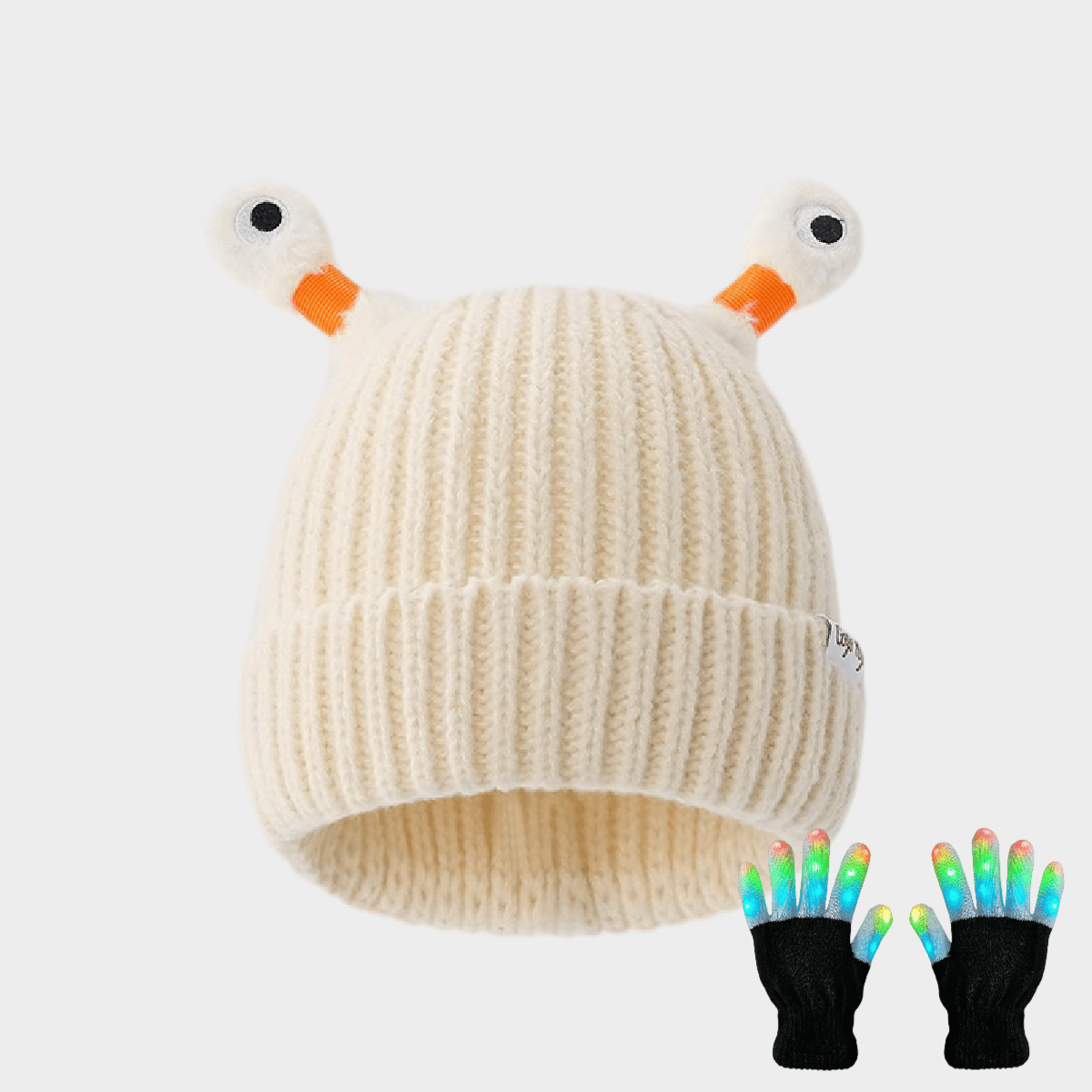 GlowChums Cozy Monster Knit Hat marnetic