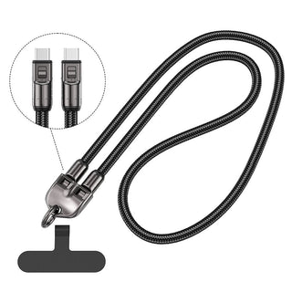 SwiftTether – Fast Charge Data Cable with Phone Lanyard Design