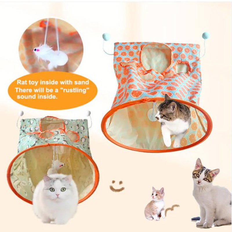 Endless Fun Portable Tunnel Bag For Cats marnetic