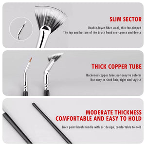 LashCraft - Folding Angle Scalloped Lash Brush