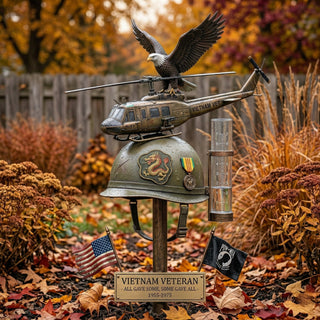 🦅Last Day Promo: 49% OFF 🎖️- Vietnam Veteran Memorial Rain Gauge Garden Stake - ✈️Buy 2 Free Shipping Today!
