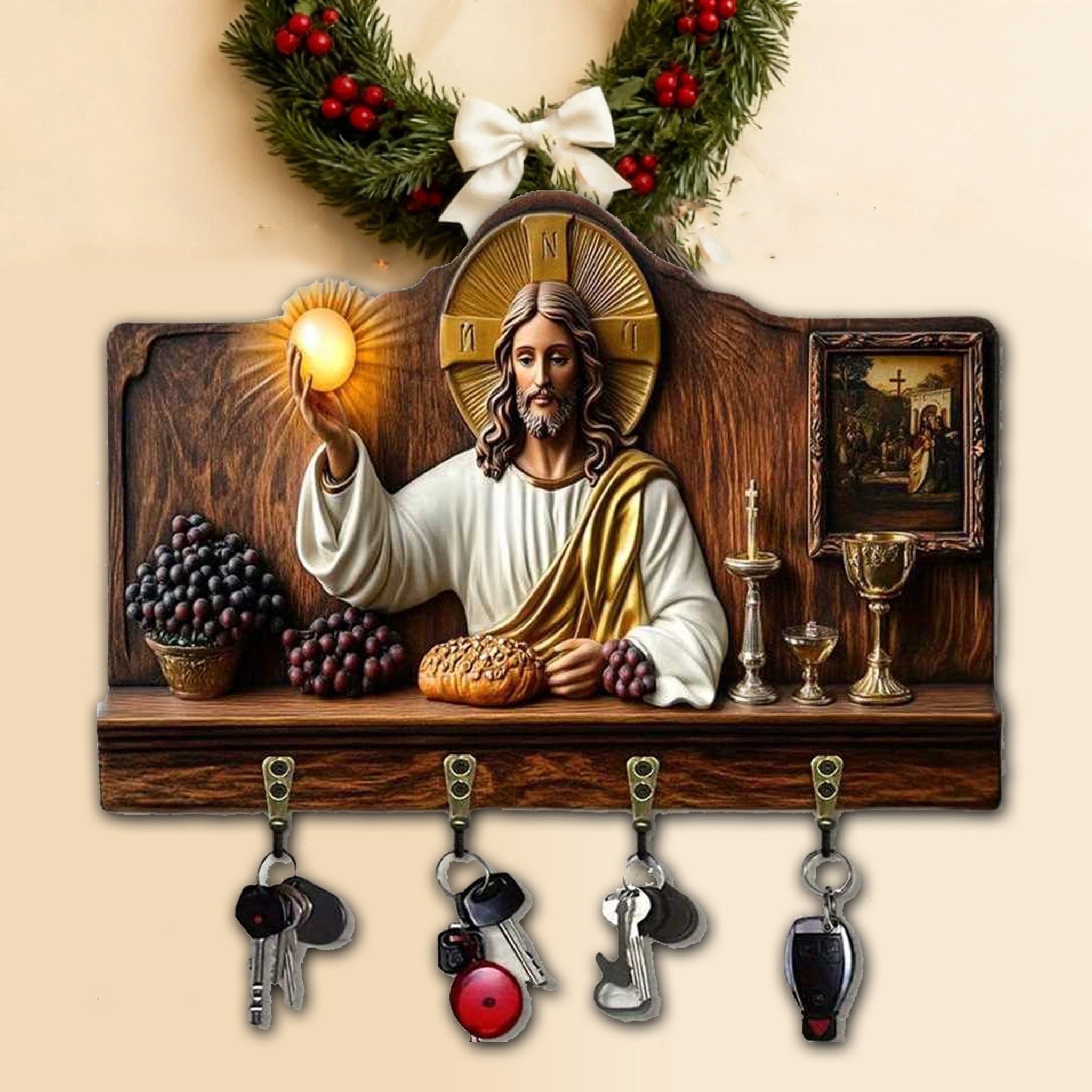 Cross & Cradle - Nativity-Themed Christian Wall Decor