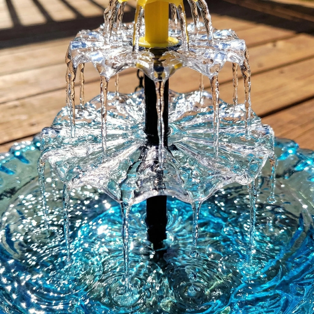 SolarCascade – Hanging Bird Bath Fountain