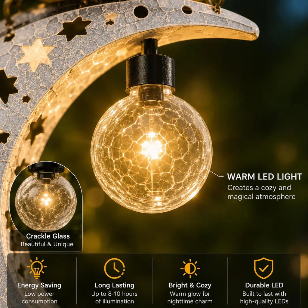 MoonGlow – Solar Crescent Moon Cat Lantern