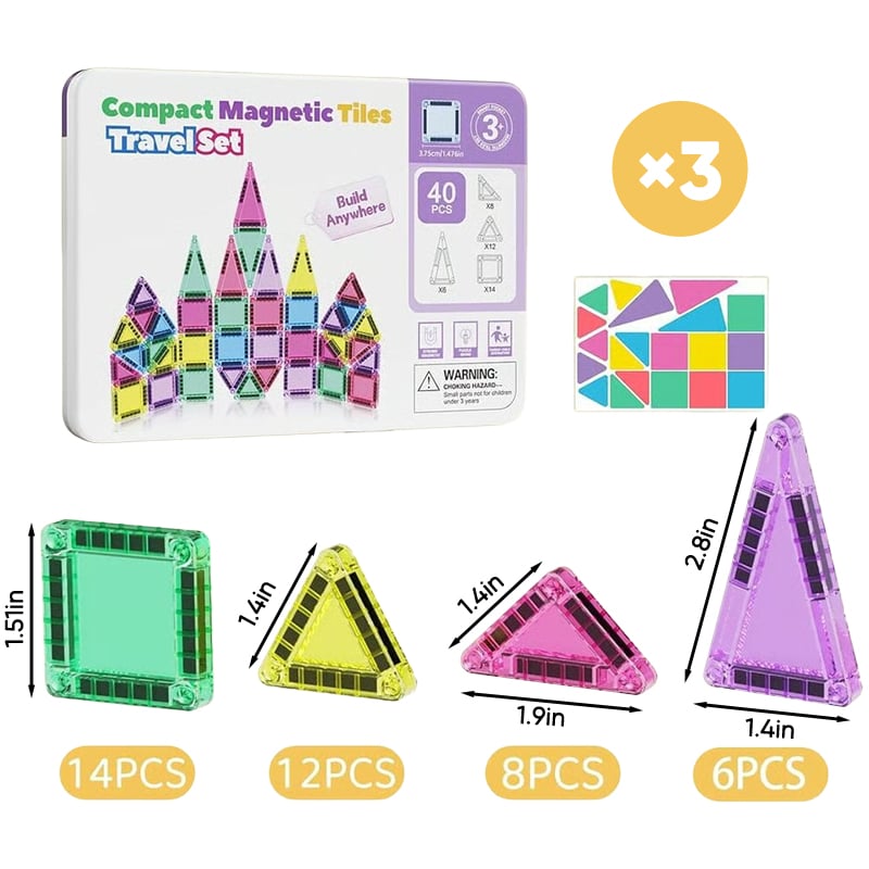MagnaBuild – Magnetic Tiles Building Set