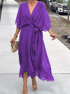 GraceVee | Timeless V-Neck Fashion Dress