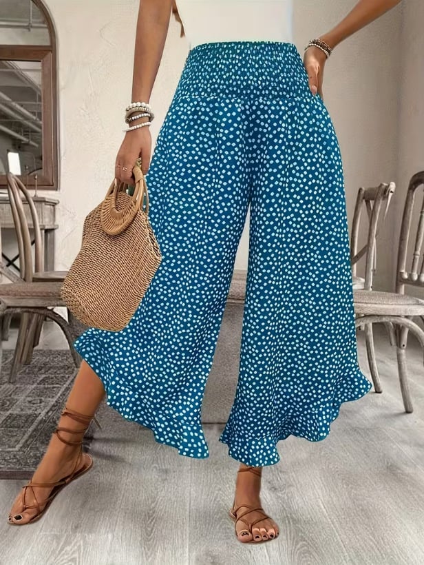 👖Women's Flowy High Waist Wide-Leg Pants – Slimming, Comfy & Chic🌺
