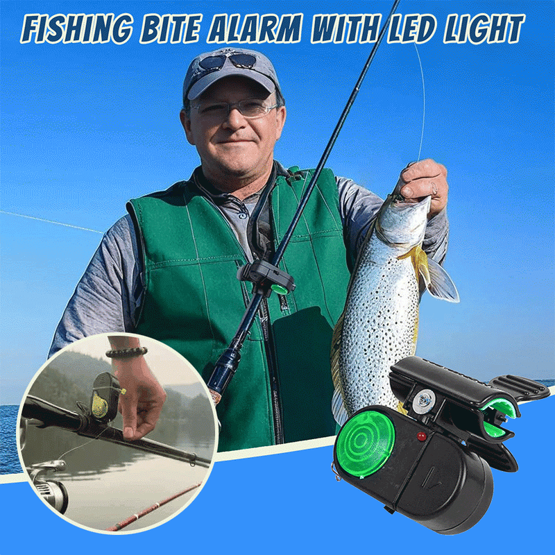 Fish Catching Device TactiBite – Smart Sensitive Fishing Bite Alarm with LED Light