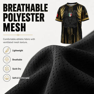 GoldStrike – Mexico Inspired Performance Fan Jersey