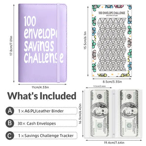SaveTrack – 100-Day Money Saving Envelope Book