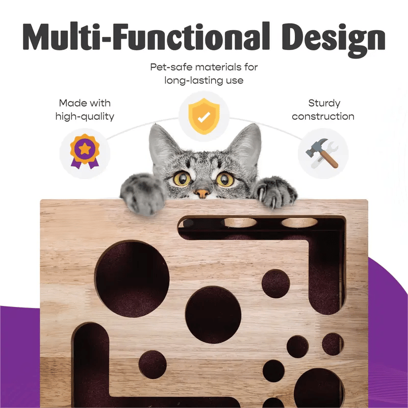 🎁😻Cat Scratch Puzzle Enrichment Box✨