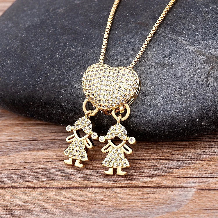 💖49%💖Love and my kids 【Mother's Love Necklace】