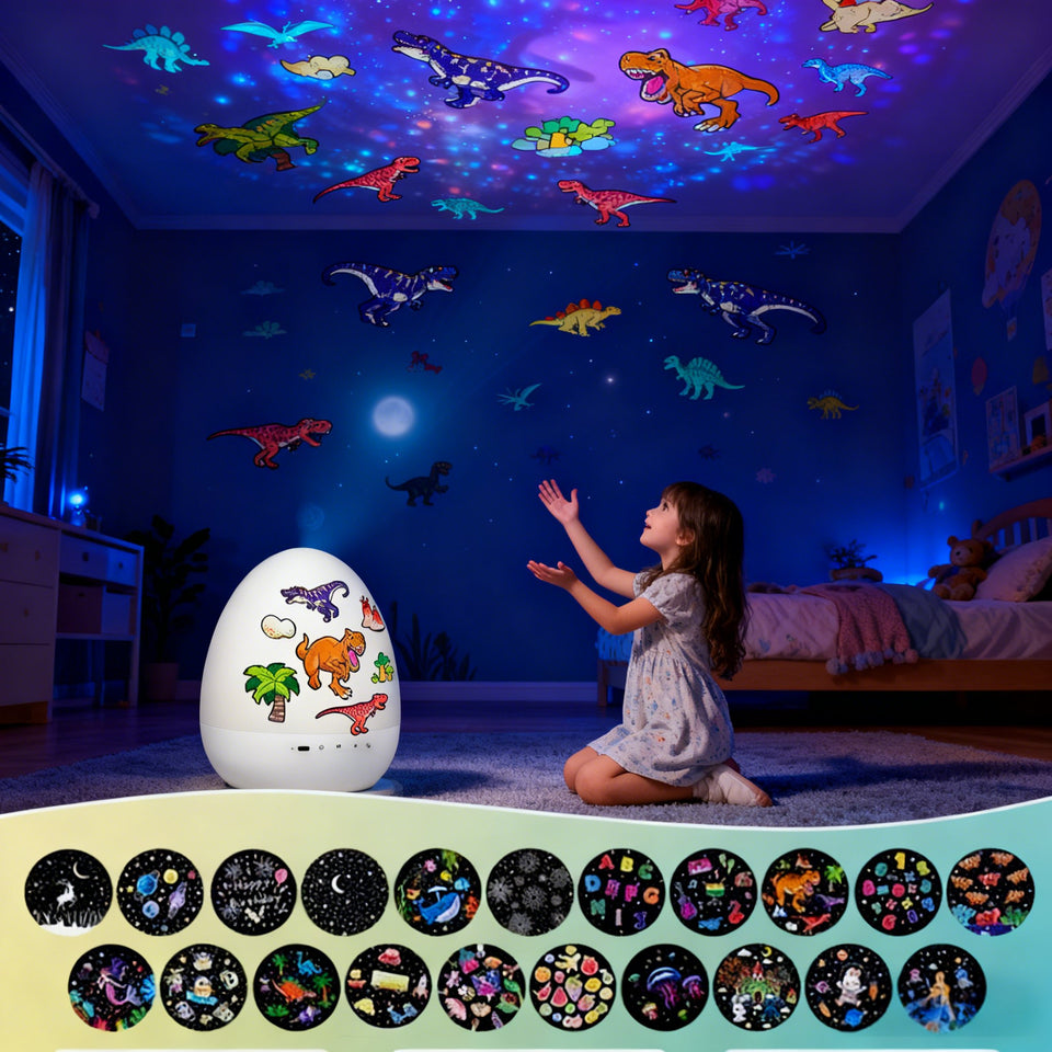 DinoGlow – Dinosaur Egg Night Light Projector