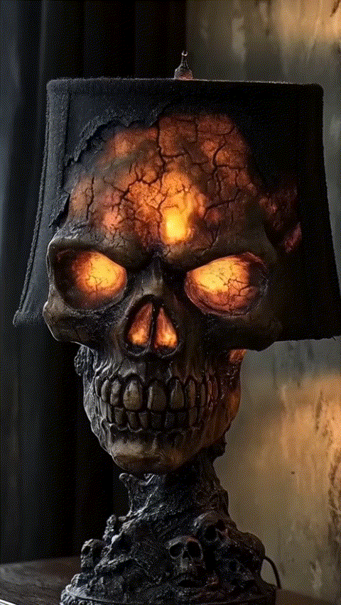 LavaGlow – Skull-Shaped Lava Stone Lamp