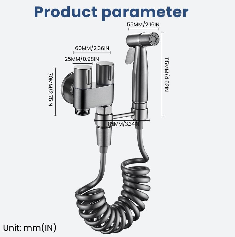 HydraShield – High Pressure Copper Bidet Sprayer