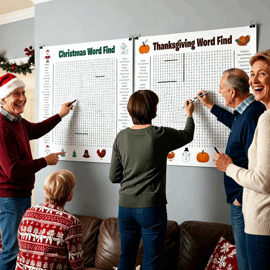 XmasWordFun – Giant Holiday Search Poster | Giant 36