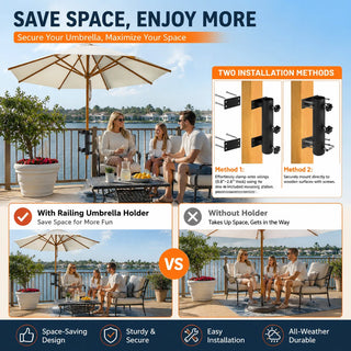 ShadeLock – Premium Deck Mount Umbrella Holder