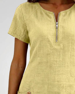 UrbanBreeze Zip – Everyday Cotton-Line Dress