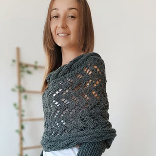 CableCharm – Knitted Cable Pattern Cape & Bolero
