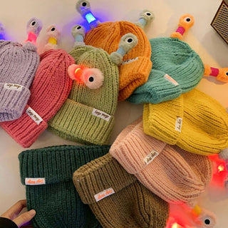GlowChums Cozy Monster Knit Hat marnetic