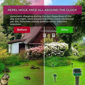 EcoVibe – Ultrasonic Pest Repeller for Lawns and Gardens