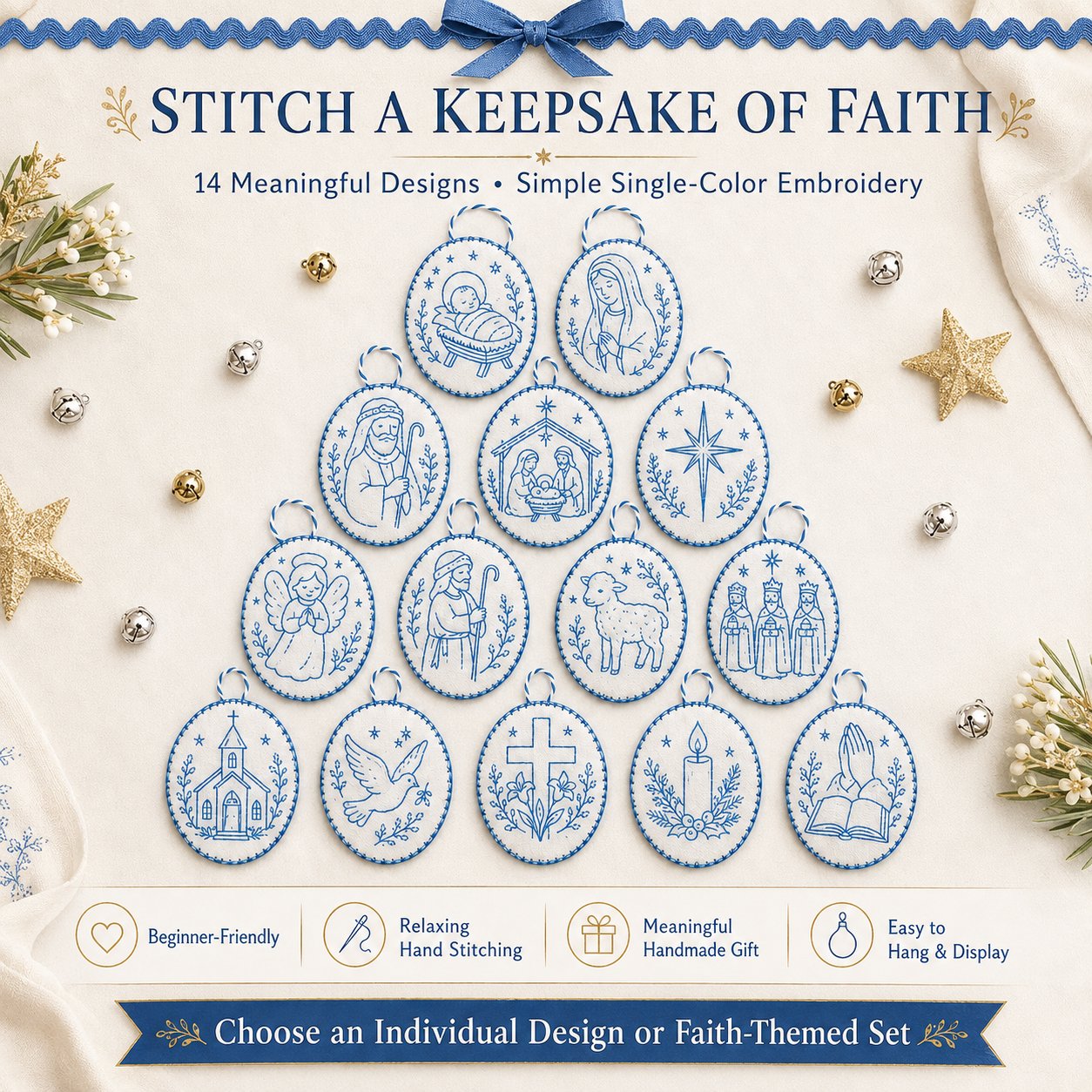 StitchBloom – Beginner-Friendly Heirloom Embroidery Kit