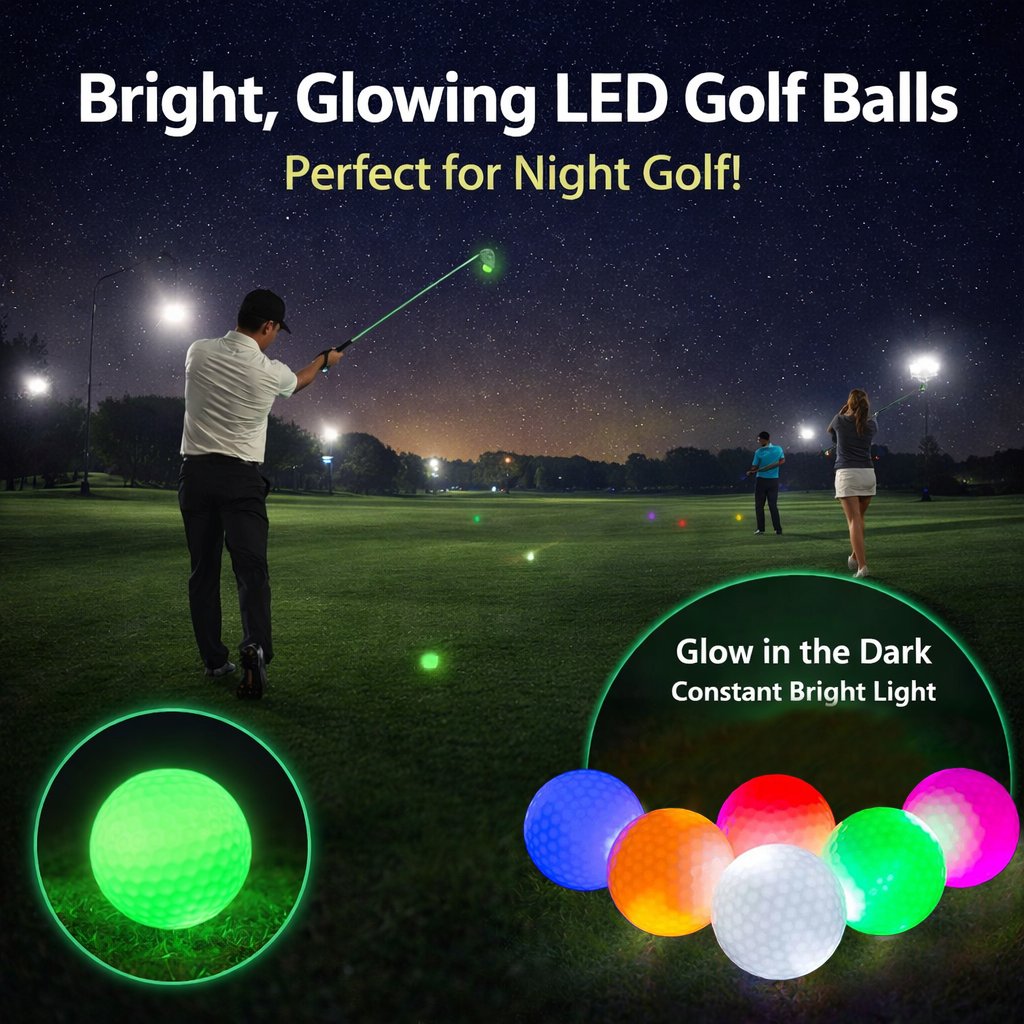 ⛳ Glow-On Impact LED Golf Balls